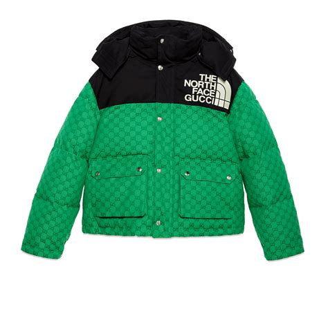 north face gucci jacket green.